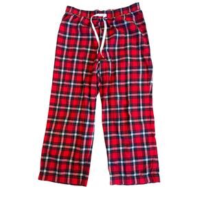 Christmas Holiday Banana Republic Red, Black, White Plaid Cozy Flannel PJ Pants